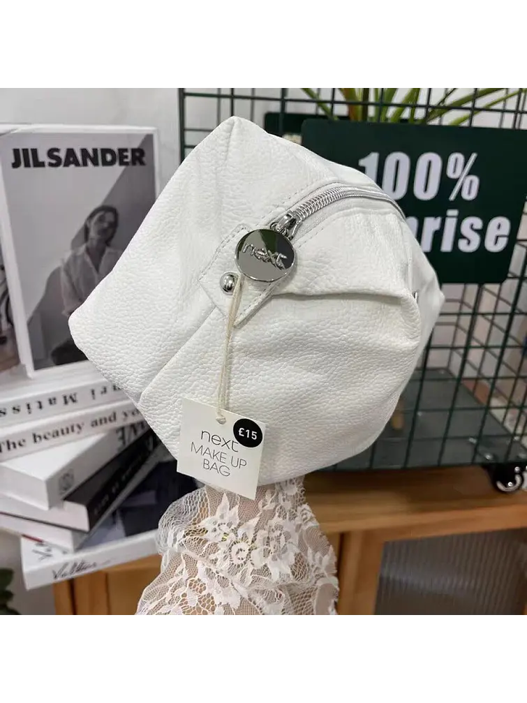 NECESER DE CUERINA BLANCO 31*15*13 C/U 3