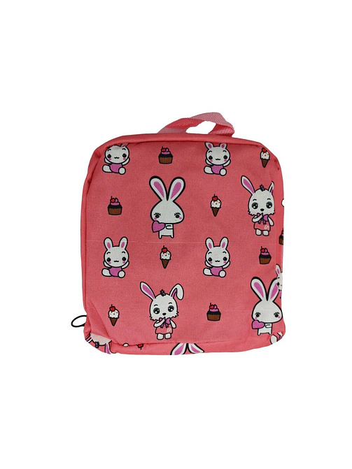 MOCHILA PLEGABLE ESTAMPADA 25*12*40 C/U            3
