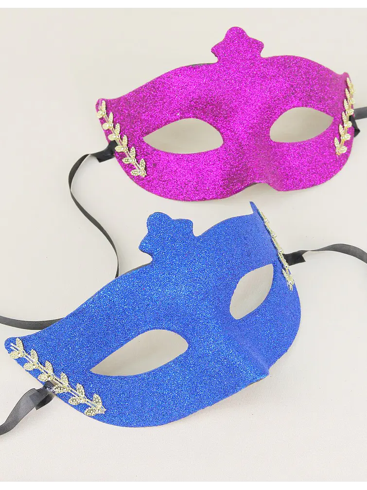 MASCARA CON BRILLANTINA C/U 2