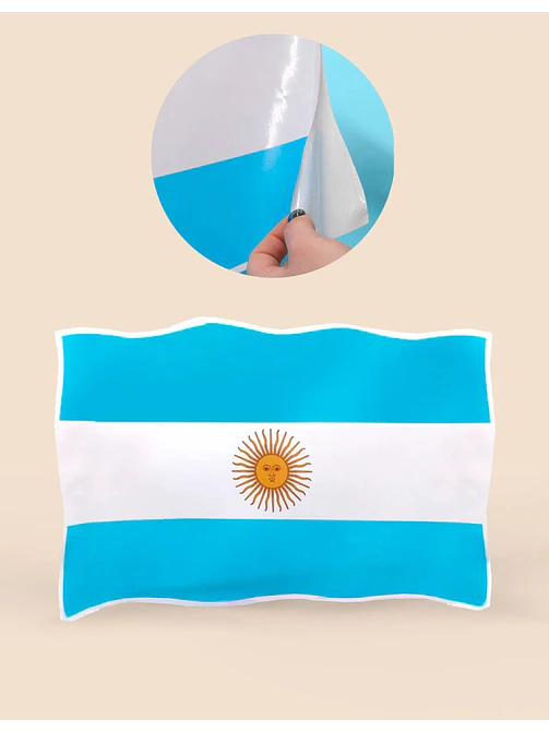 STICKER BANDERA ARGENTINA 24.7*33.5 C/U 2