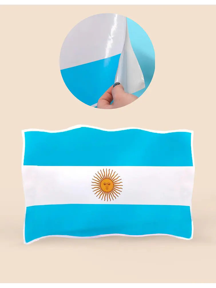STICKER BANDERA ARGENTINA 24.7*33.5 C/U 2