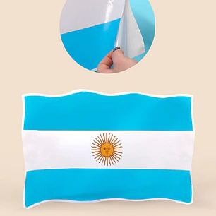 STICKER BANDERA ARGENTINA 24.7*33.5 C/U