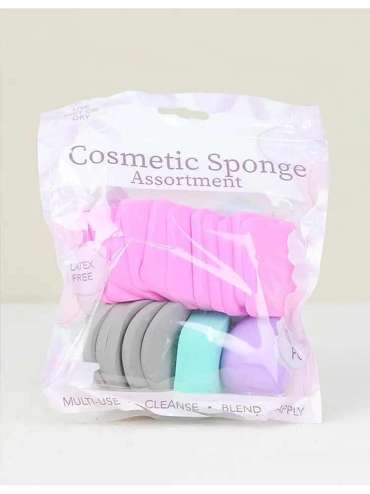 ESPONJA DE MAQUILLAJE PCS*18  3