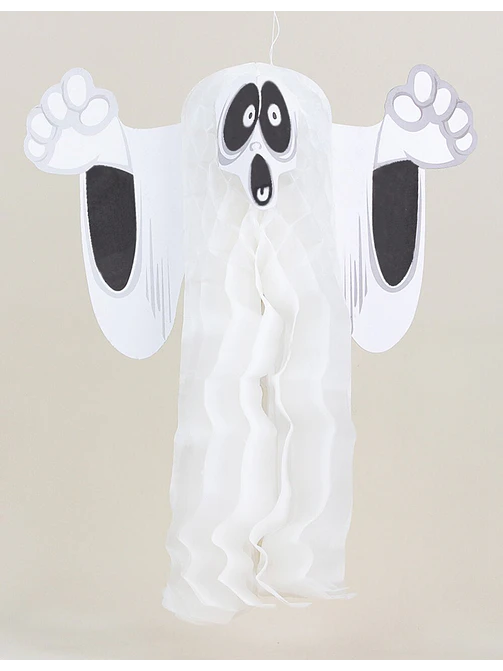 ADORNO DE PAPEL HALLOWEEN FANTASMA C/U             3