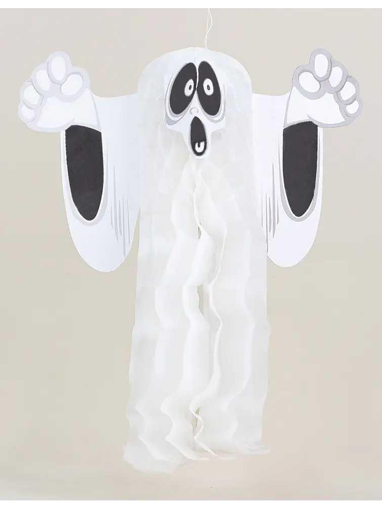 ADORNO DE PAPEL HALLOWEEN FANTASMA C/U             3