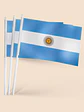 BANDERA ARGENTINA CON MANGO 30*45 C/U - Miniatura 3