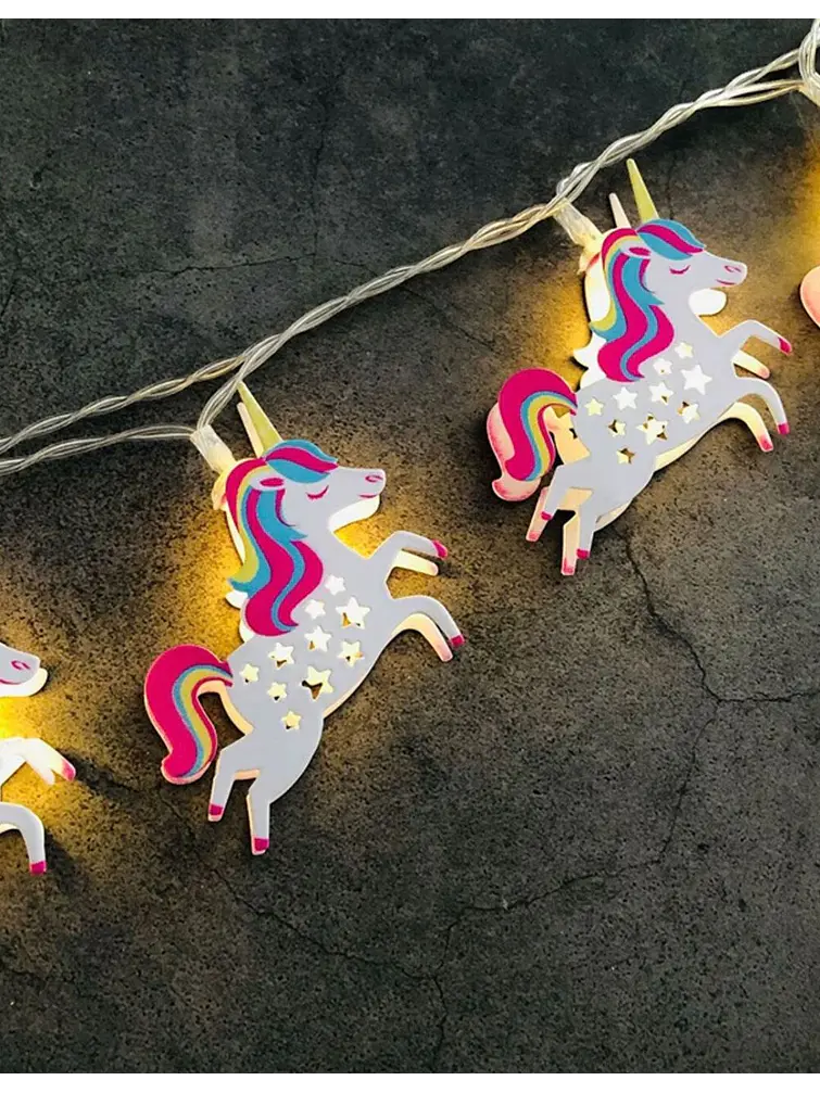 GUIRNALDA LED UNICORNIO 10L 2M C/U 2