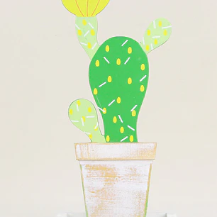 ADORNO DE MADERA CACTUS C/U