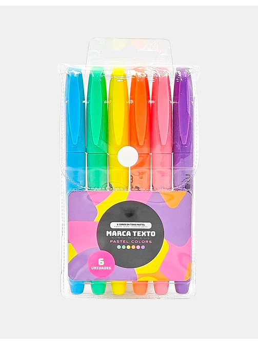 RESALTADOR PASTEL PCS*6 1