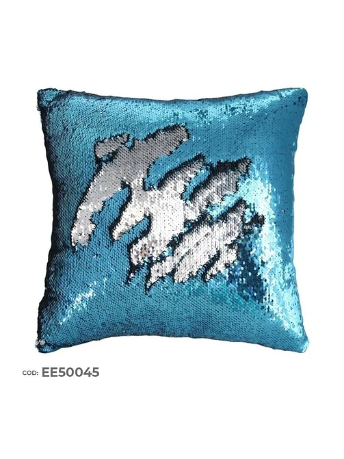 FUNDA DE ALMOHADA CON LENTEJUELAS 40*40 C/U 1