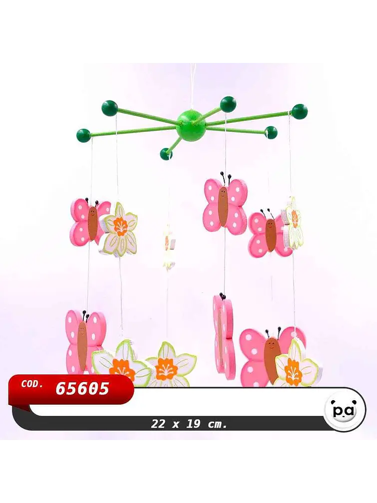 OFERTA - LLAMADOR DE ANGELES MADERA 19.5CM C/U 4