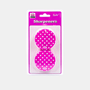 SACAPUNTAS 6CM CON LUNARES PCS*2