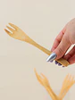 TENEDOR DE MADERA 16CM PCS*6 - Miniatura 2