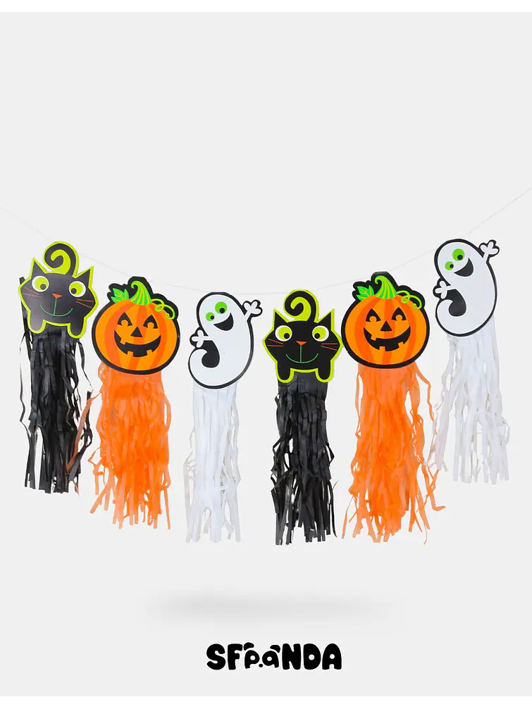 ADORNO DE PAPEL HALLOWEEN PCS*8                    1