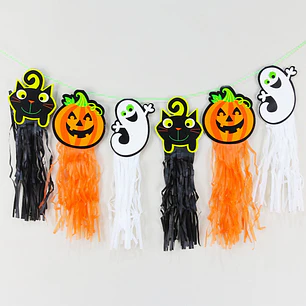 ADORNO DE PAPEL HALLOWEEN PCS*8                   