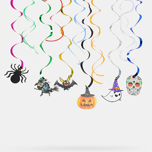 ADORNO DE PAPEL HALLOWEEN C/U                     