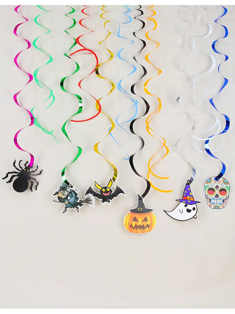 ADORNO DE PAPEL HALLOWEEN C/U                      3