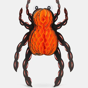 ADORNO DE PAPEL HALLOWEEN ARAÑA C/U               