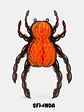 ADORNO DE PAPEL HALLOWEEN ARAÑA C/U                - Miniatura 1