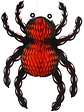 ADORNO DE PAPEL HALLOWEEN ARAÑA C/U                - Miniatura 2