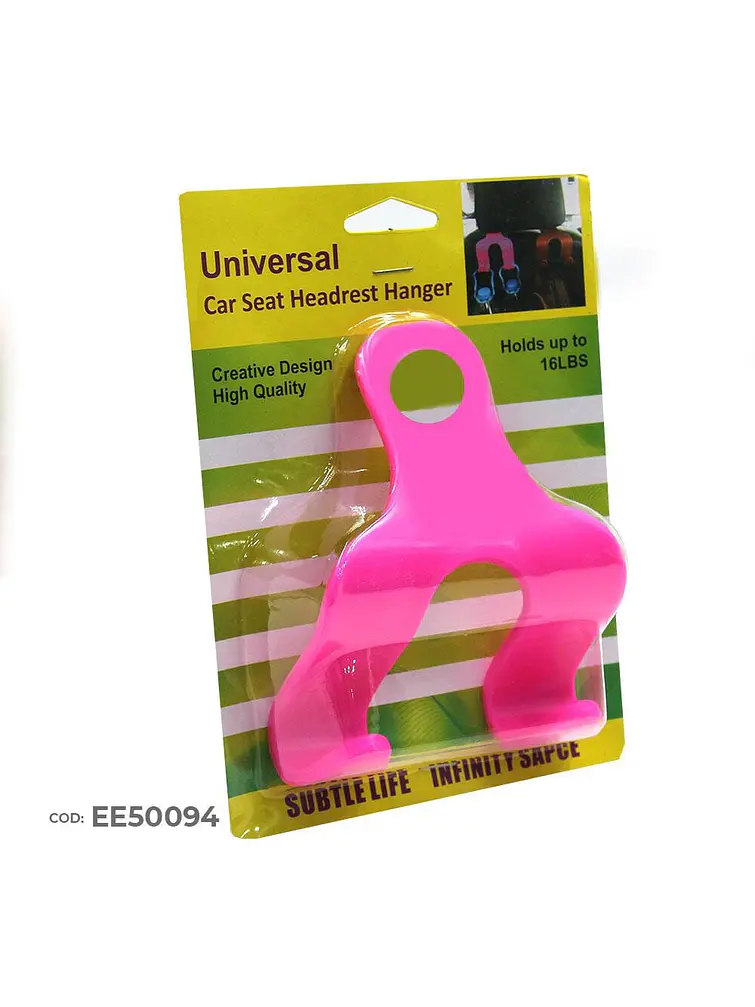 GANCHO DE PLASTICO PARA COCHES C/U 3