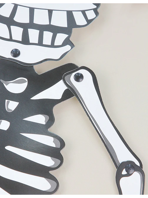 ADORNO DE PAPEL HALLOWEEN CALAVERA C/U             3