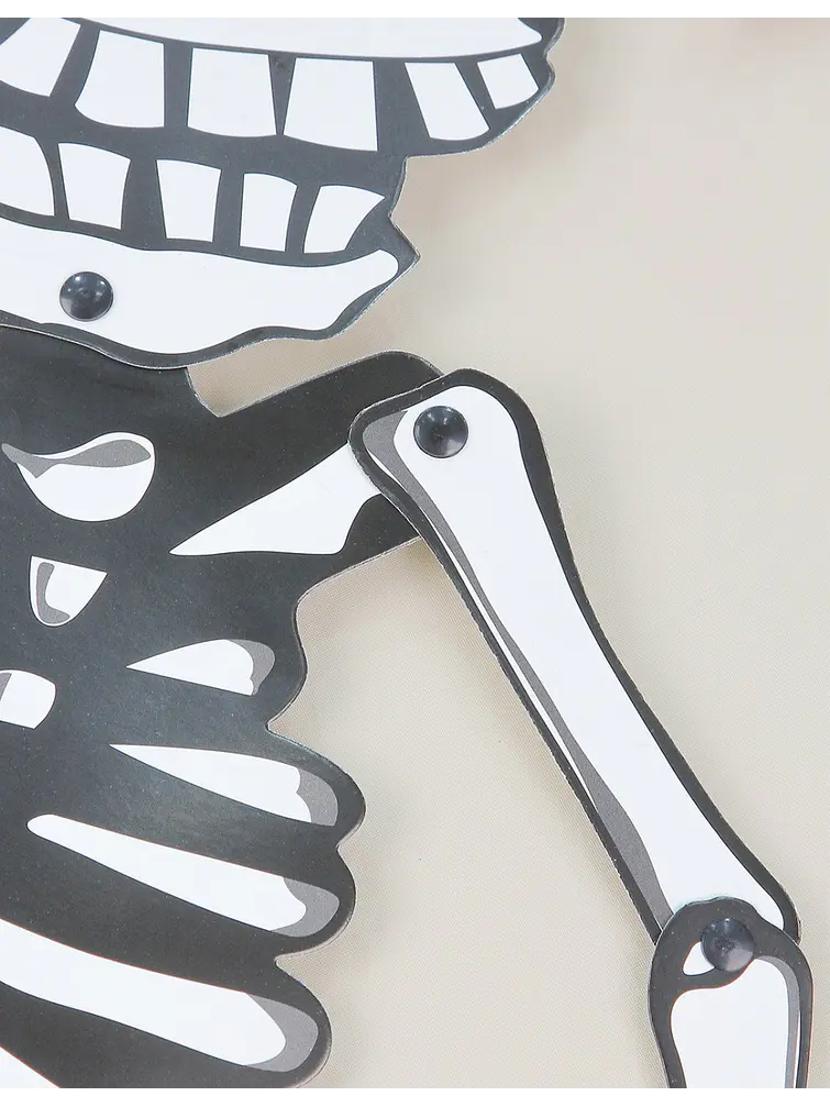 ADORNO DE PAPEL HALLOWEEN CALAVERA C/U             3
