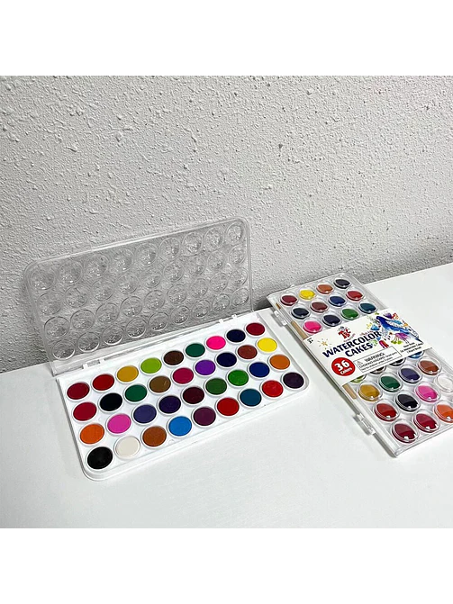 ACUARELA WATERCOLOR 36 COLORES C/U 3