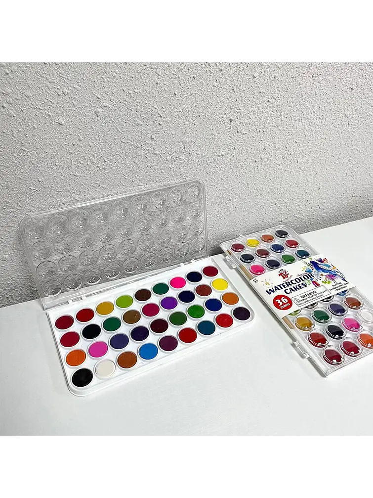 ACUARELA WATERCOLOR 36 COLORES C/U 3