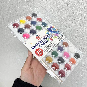 ACUARELA WATERCOLOR 36 COLORES C/U