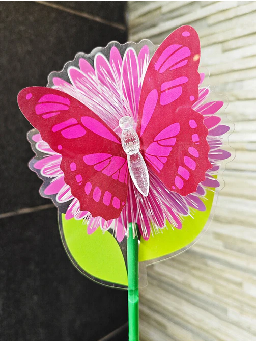 TUTOR PARA MACETA LED MARIPOSA C/U 3