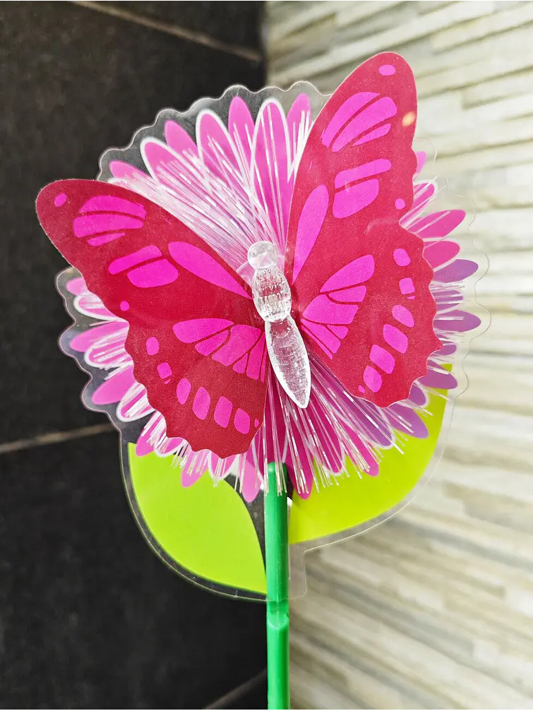 TUTOR PARA MACETA LED MARIPOSA C/U 3