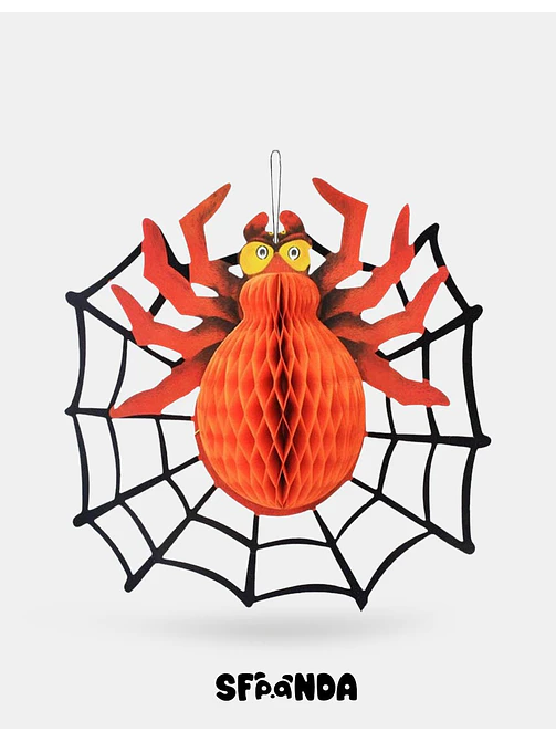 ADORNO DE PAPEL HALLOWEEN TELARAÑA C/U             1