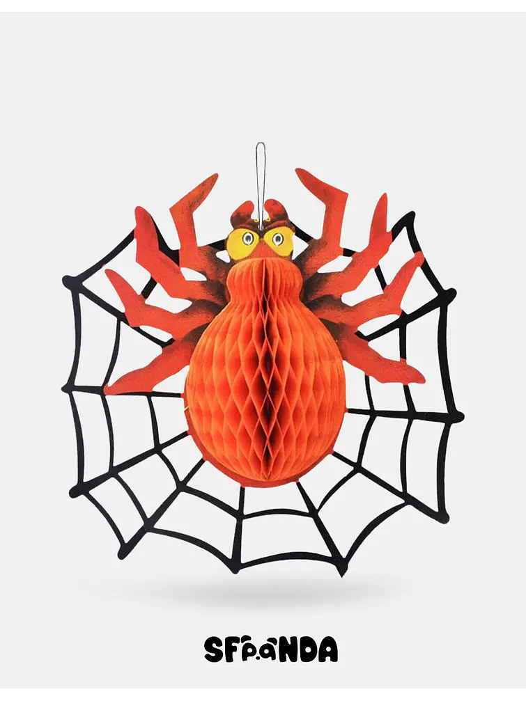 ADORNO DE PAPEL HALLOWEEN TELARAÑA C/U             1