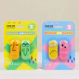 GOMA DE BORRAR CARAS PCS*2