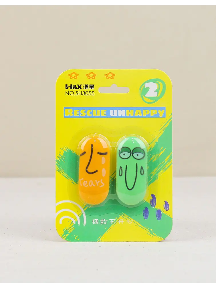 GOMA DE BORRAR CARAS PCS*2 3