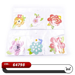 TARJETAS FLORES PCS*24