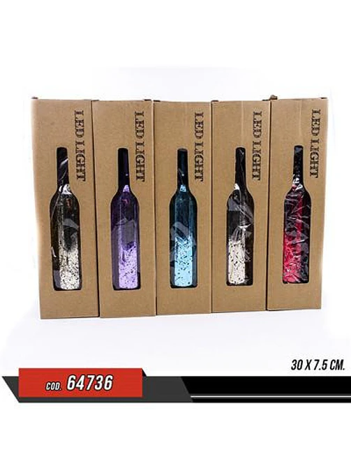  VELADOR LED BOTELLA 7.5*30 C/U 3