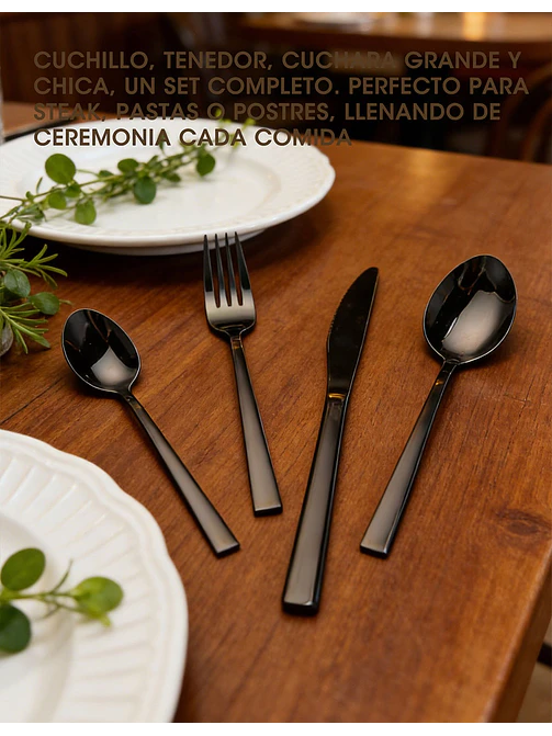 SET DE CUBIERTOS C/U 6