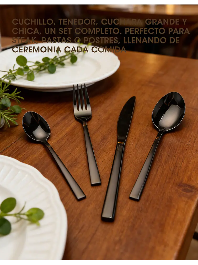 SET DE CUBIERTOS C/U 6