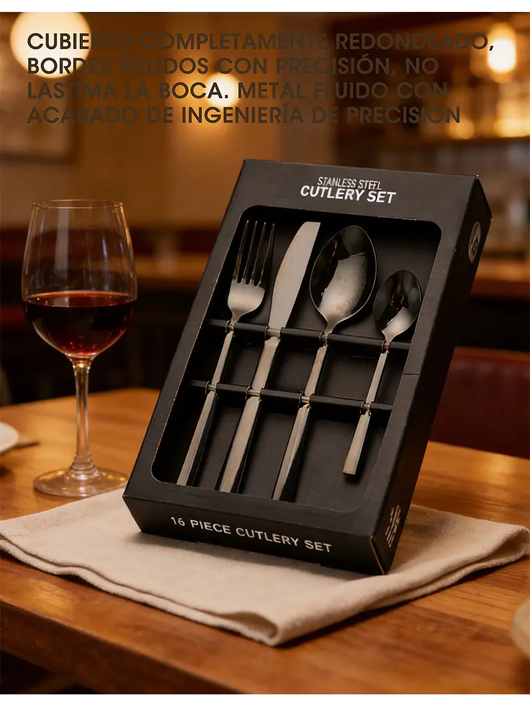 SET DE CUBIERTOS C/U 9