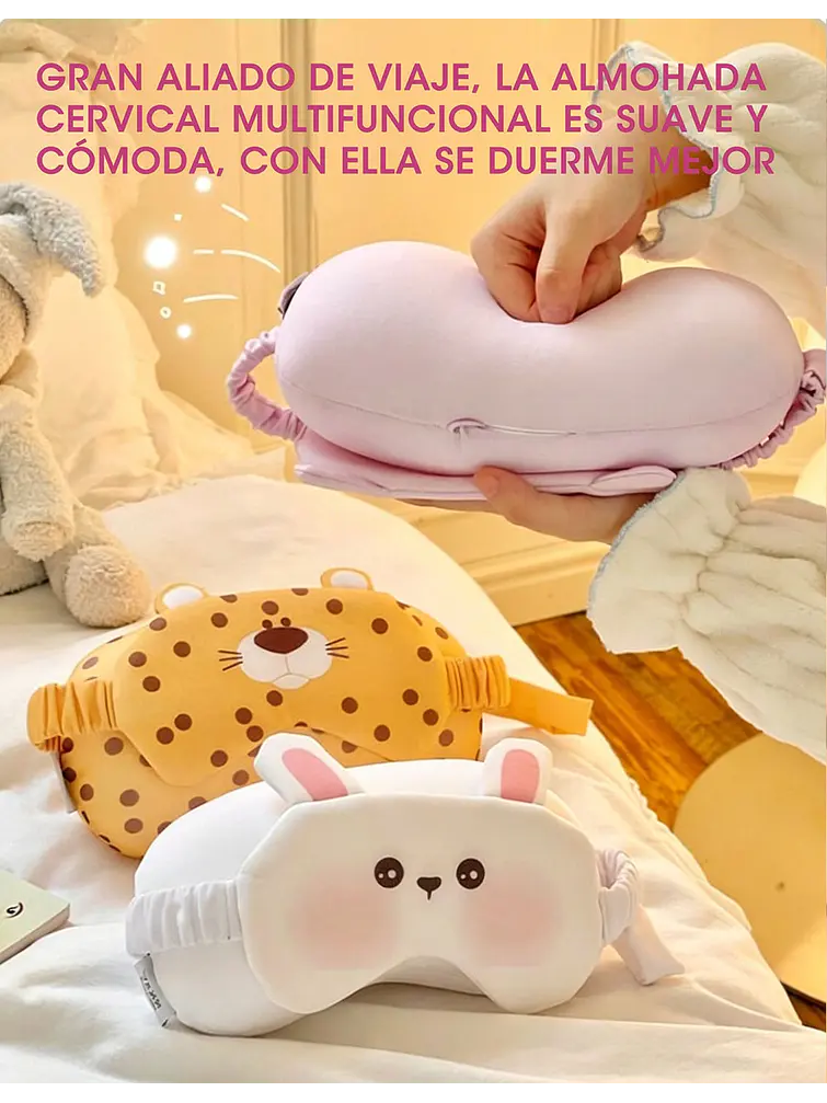 ALMOHADA CON ANTIFAZ  C/U 10