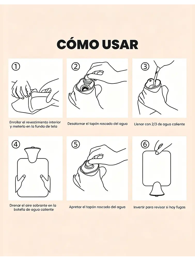 BOLSA DE AGUA CALIENTE C/U 8