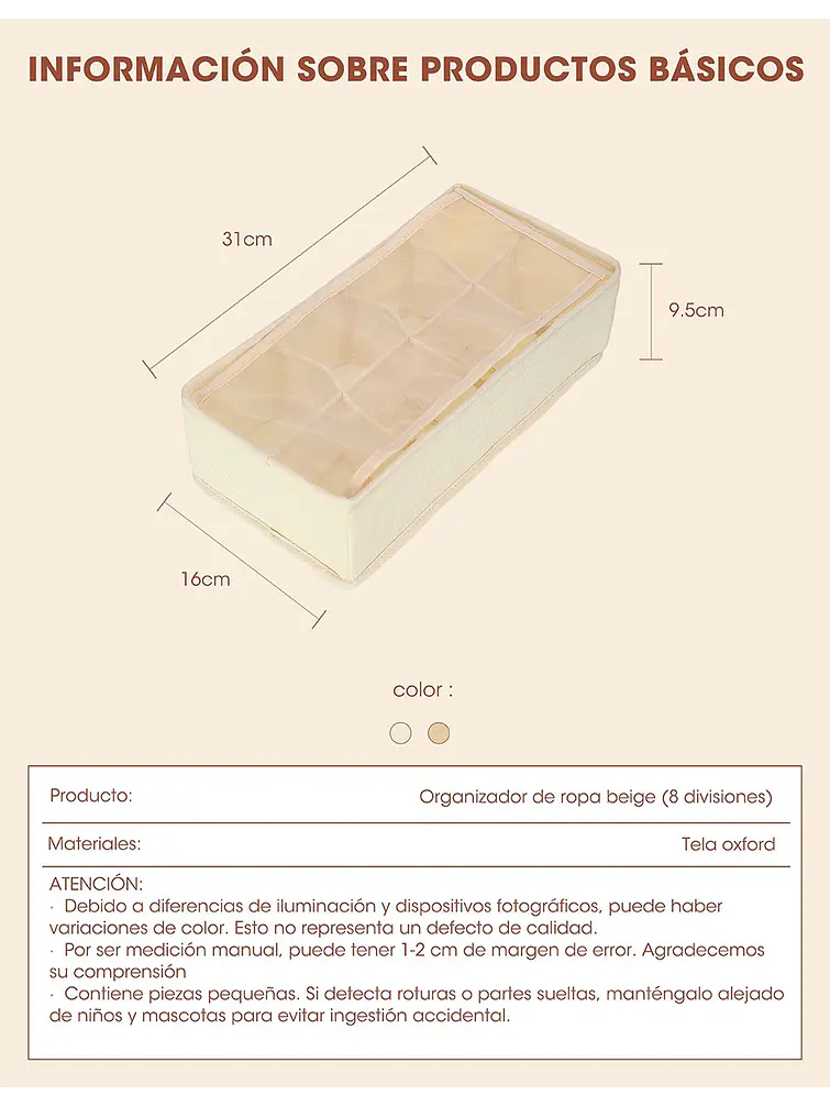 ORGANIZADOR C/U 6