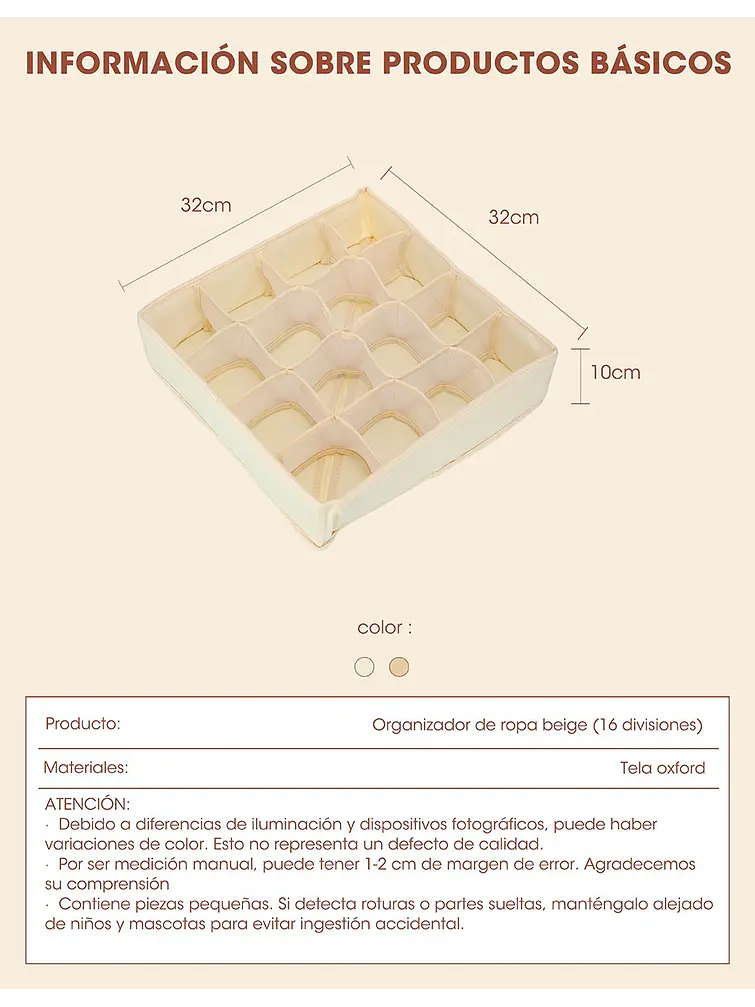 ORGANIZADOR C/U 5