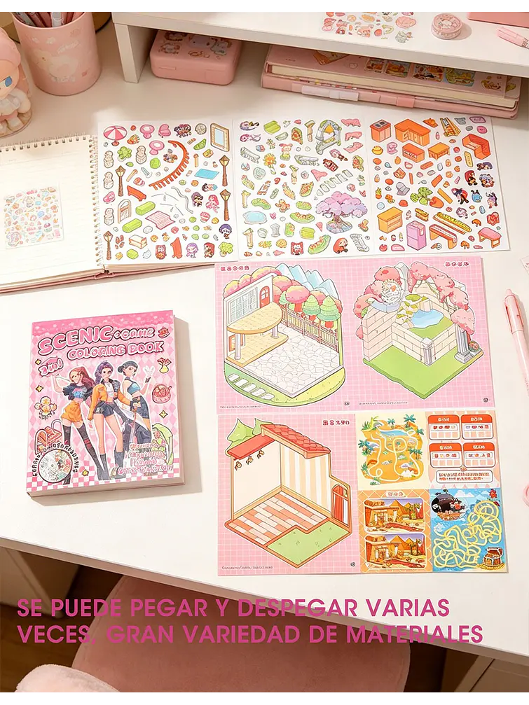 LIBRO DE STICKERS C/U 5