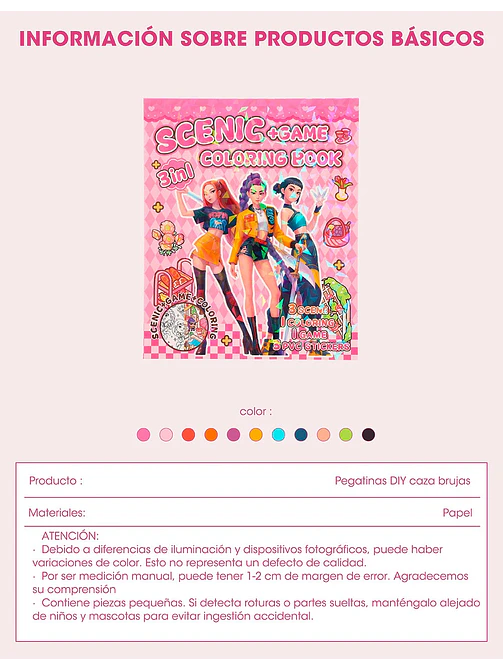 LIBRO DE STICKERS C/U 6
