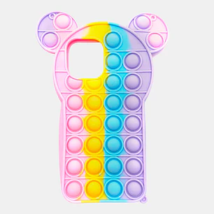 FUNDA POP-IT CON OREJAS IPHONE 12 PRO MAX C/U     