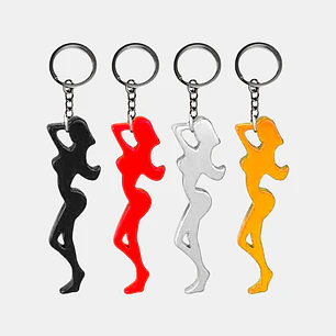 LLAVERO DE METAL MUJER PCS*12