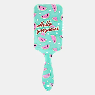 CEPILLO PARA CABELLO VERDE CON ESTAMPADO C/U      